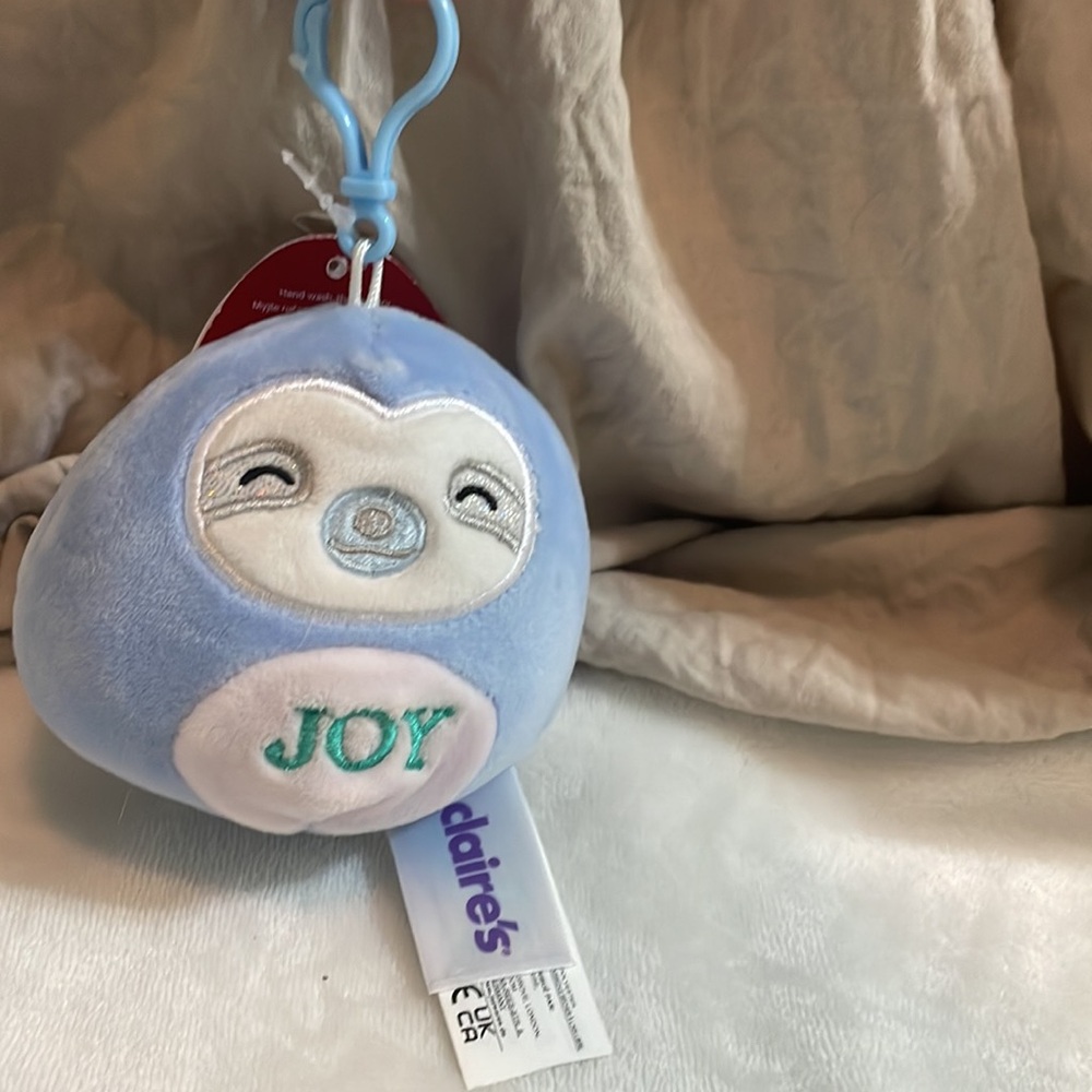 mini Squishmellow clip, Christmas edition, keychain, brand new with tags.